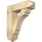 Ekena Millwork Olympic Arts and Crafts Rough Sawn Bracket w/ Offset Brace, Douglas Fir, 8"W x 28"D x 32"H BKT0806X28X32OLY03RDF - alternate 1